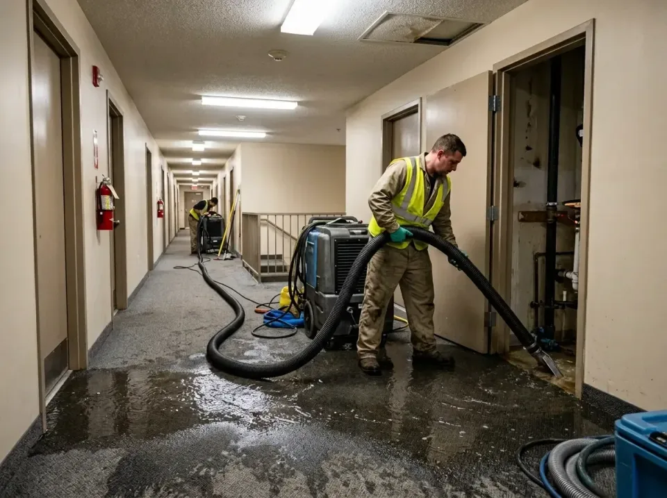 multi-unit-apartment-hallway-f-005 — frequently asked questions, Emergency Burst Pipe Water Extraction & Removal in Dana Poi…